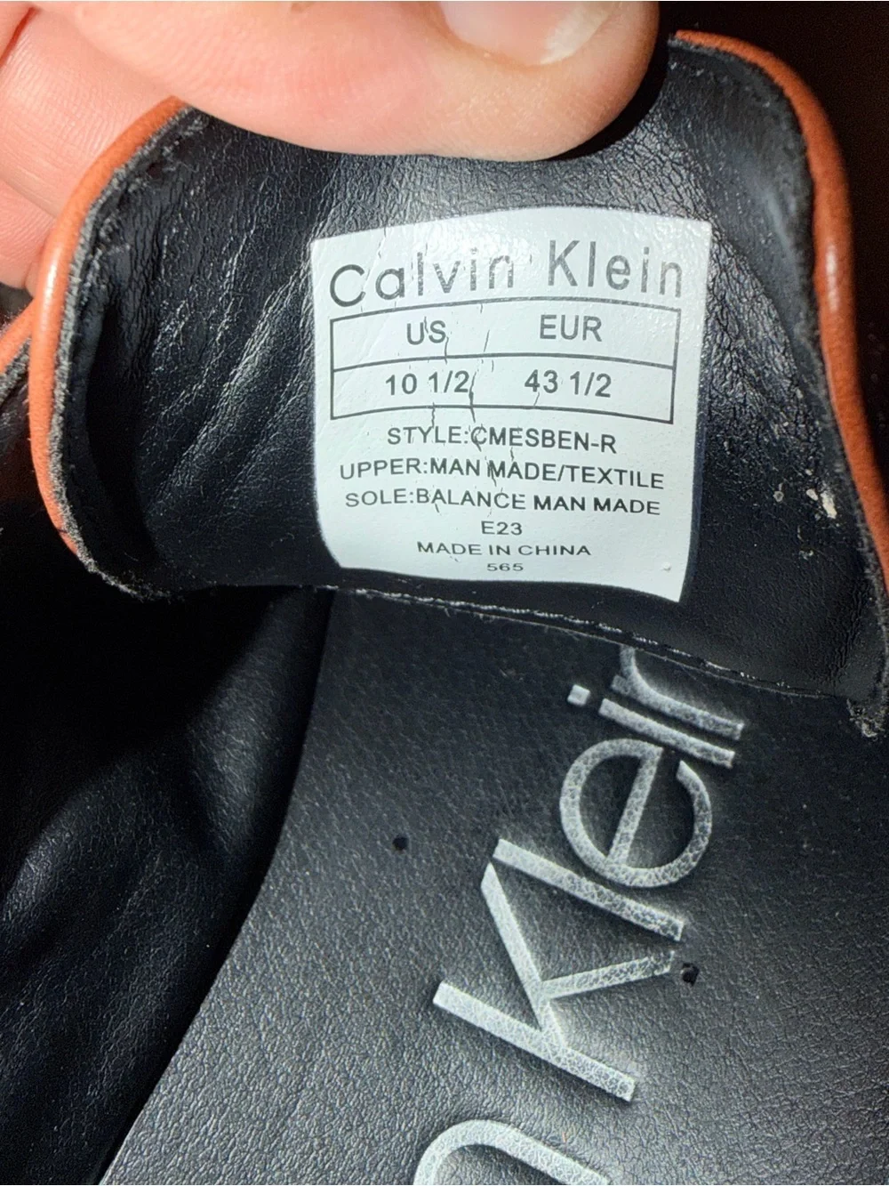 Calvin Klein CMESBEN-R Men’s Brown Casual Dress Shoes Size 10.5 Lace-Up